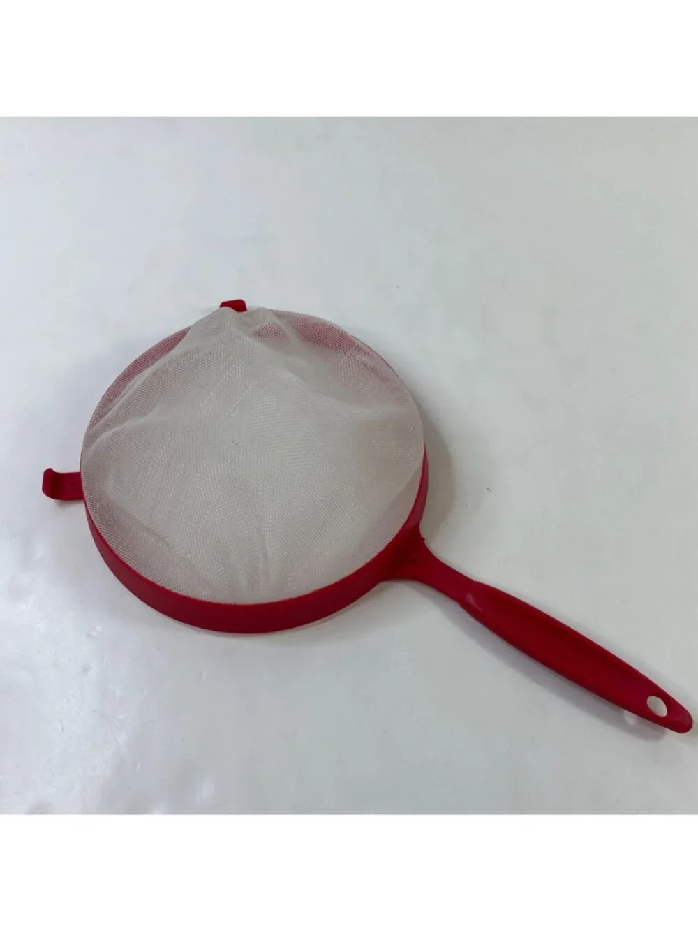 Set 2 Miusa Red Silver Mesh Strainers Ergonomic Handle Kitchen Sieve Tool